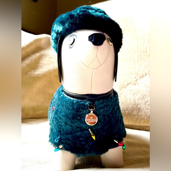 BNWT Collectible Kate Spade Dachshund Dog Claude Bag, Green, Christmas Lights - Picture 2 of 8